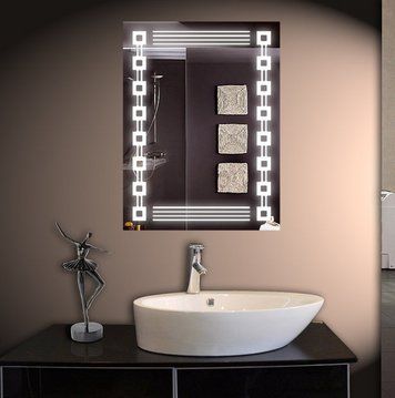 Дзеркало 60*80 см з LED підсвічуванням Настінне дзеркало з лід підсвіткою для ванної кімнати 10010 10010 фото