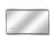Qtap дзеркало 100х60см з LED-підсвіткою Touch, з антизапотіванням, з годинником, димером, рег. яскравості 1000х600 45630 фото 2