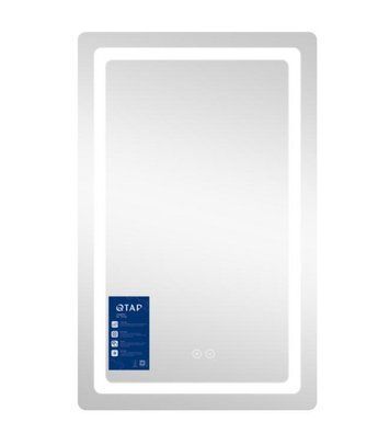 Qtap Дзеркало 50х80 з LED-підсвіткою Touch, з антизапотіванням, димером, рег. яскравості 30637 фото