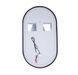 Qtap Scorpio зеркало настенное овальное с LED-подсветкой, 500х900 Black 43417 фото 5