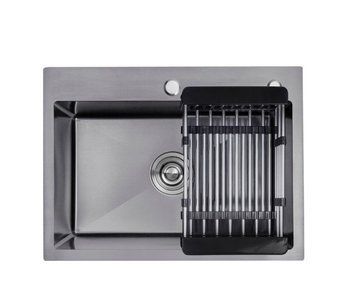 Кухонна мійка Kroner KRP Schwarze &mdash; 5843HM PVD (3,0/1,0 мм) 22794 фото