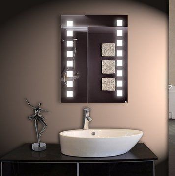 Дзеркало 60*80 см з LED підсвічуванням Настінне дзеркало з лід підсвіткою для ванної кімнати 10026 10026 фото