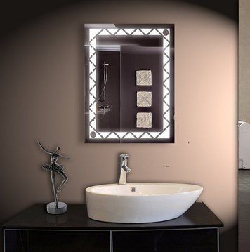 Зеркало 60*80 см с Led подсветкой Настенное зеркало с лед подсветкой для ванной комнаты 10065 10065 фото