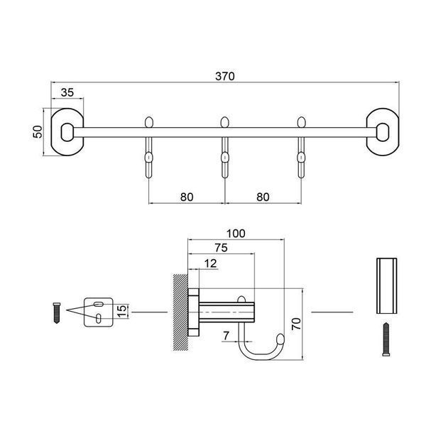 Гачок Qtap Liberty CRM 1154-3 SD00031715 фото