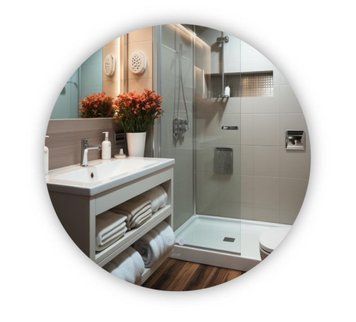 Дзеркало Qtap 60 см з LED-підсвіткою Touch, з антизапотіванням, з димером, рег. яскравості R800 46190 фото