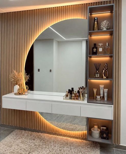 Зеркало LUNA 170х90 см с двух частей с фоновой LED подсветкой 3718 фото
