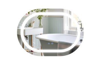 Дзеркало 60х80 з LED-підсвічуванням Touch, з антизапотіванням, з димером, рег. темп. кольори (3000-6500K) 46197 фото
