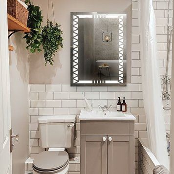 Зеркало 60*80 cм с Led подсветкой для ванной настенное 10086 фото