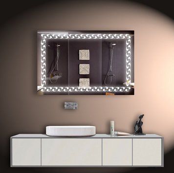 Дзеркало 90*60 см з LED підсвічуванням Настінне дзеркало з лід підсвіткою для ванної кімнати 1-0090 фото