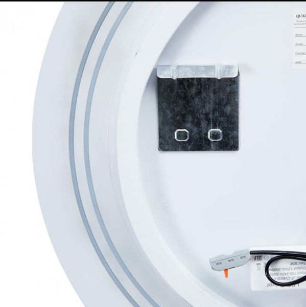 Qtap Jay N зеркало настенное круглое с LED-подсветкой Touch, диммер, рег. яркости R590 39666 фото